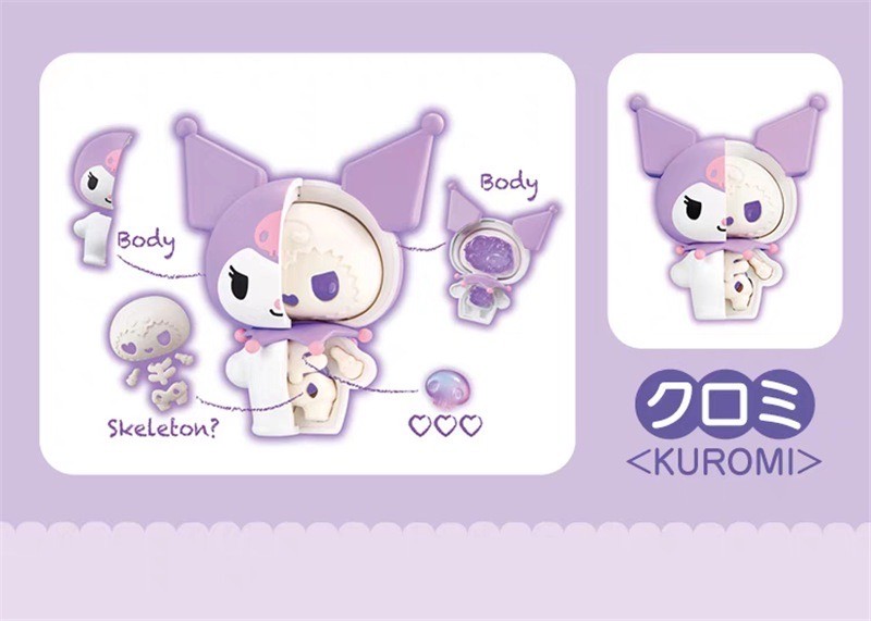 โมเดล Sanrio - Kaitai Fantasy - Sanrio Mix Half-Skeleton
