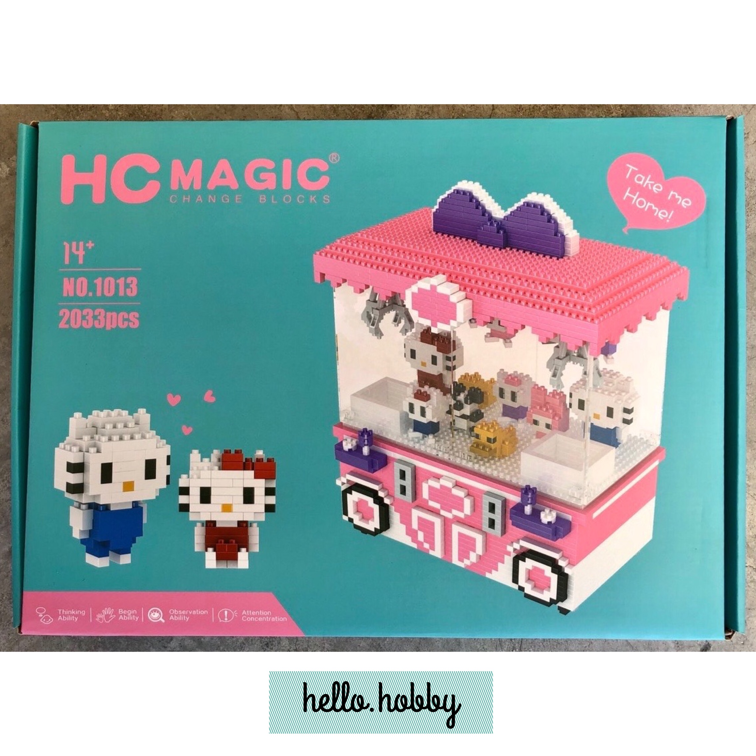HC Magic 1013 Toy Machine Hello Kitty 2033pcs