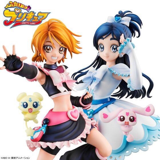 PRE-ORDER : Futari wa Pretty Cure Cure Black & Cure White 2 Figures Set (With Award Picture Sheet)