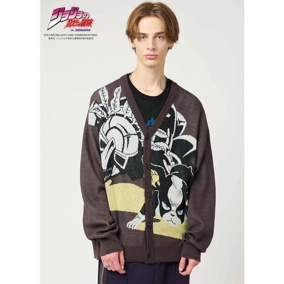 PRE-ORDER : "JoJo's Bizarre Adventure: Stardust Crusaders" Graniph Cardigan