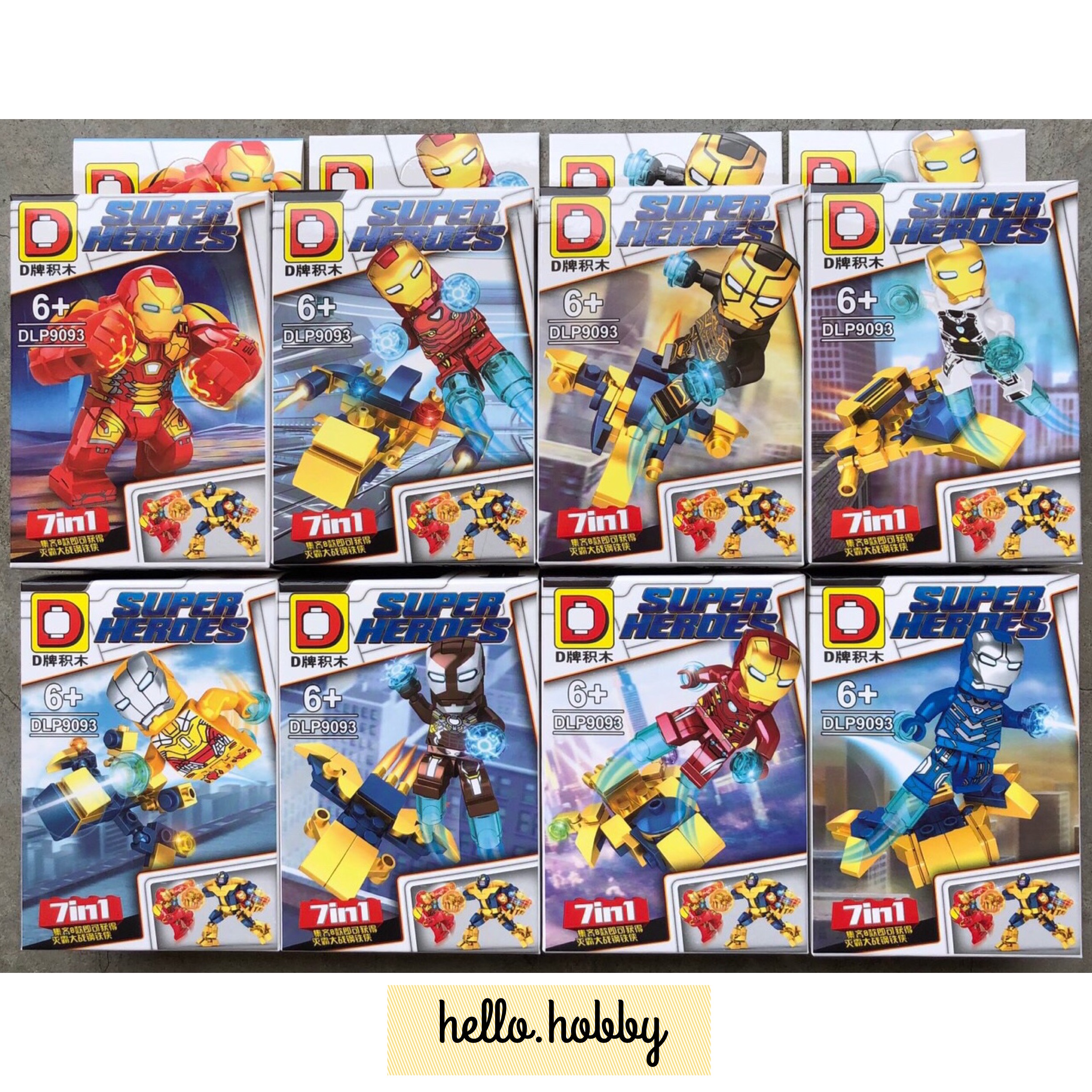 DLP 9093 Avengers Iron Man VS Thanos