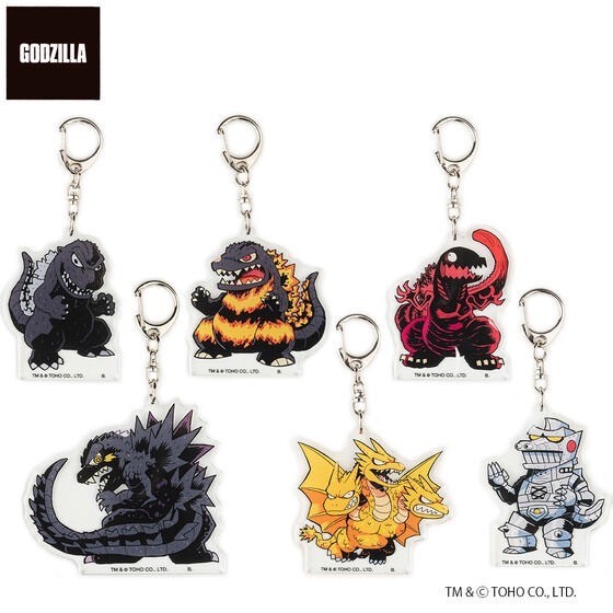 PRE-ORDER : Godzilla Deformed Acrylic Keychain / Stand (6 types)