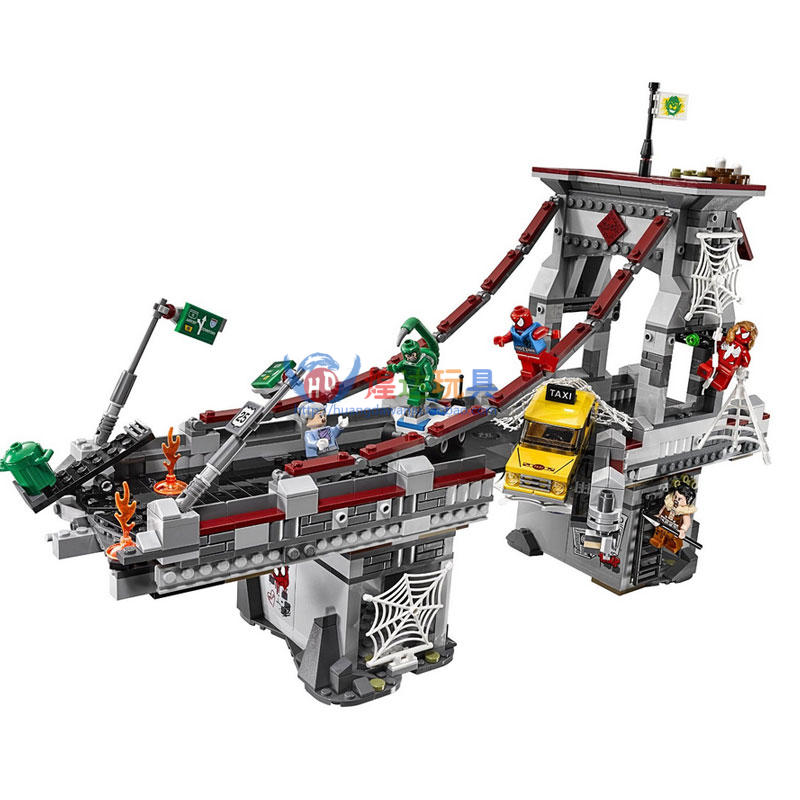 SY840 Heroes Assemble Spider man Web Warriors Ultimate Bridge Battle 1,179pcs