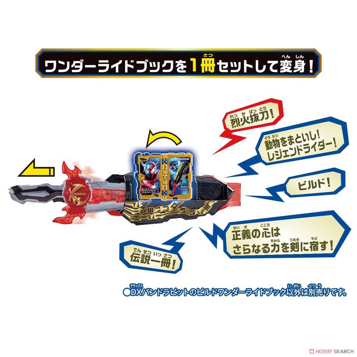 Masked Rider Saber - DX Pandorabbit no Build Wonder Ride Book by Bandai