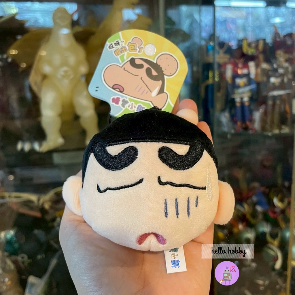 ตุ๊กตาพวงกุญแจ ชินจังหัวปูด Crayon Shinchan Plush Keychain by Futabasha