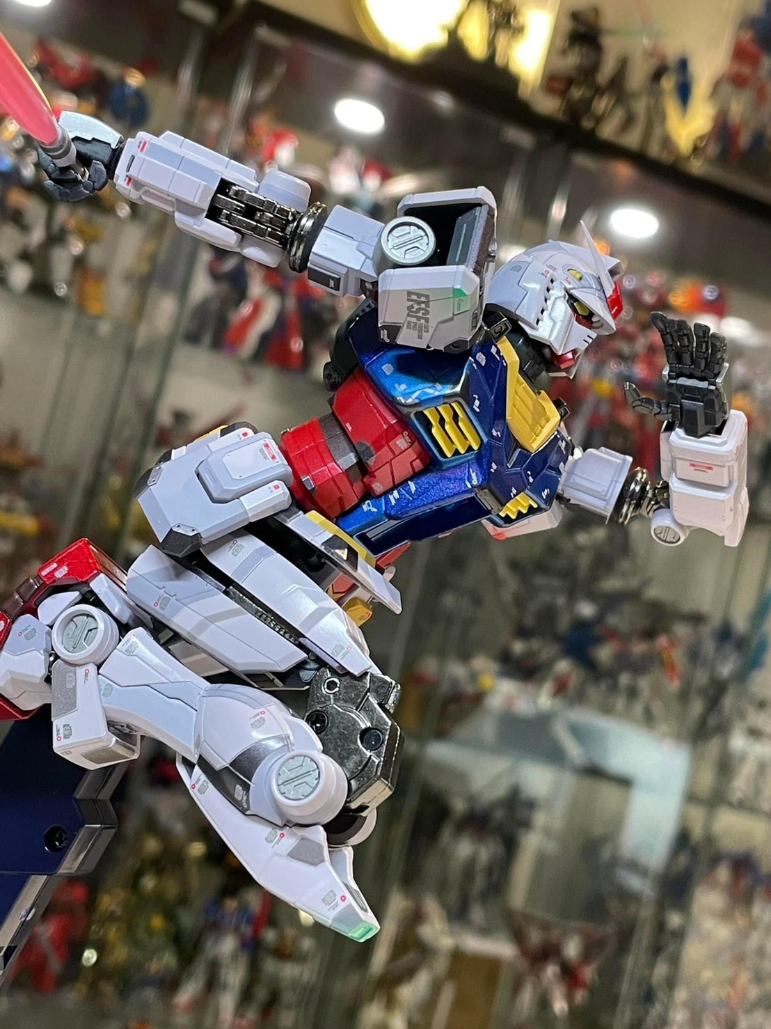 หุ่นเหล็ก Gundam - Chogokin X GUNDAM FACTORY YOKOHAMA RX-78F00 GUNDAM -Night illuminated ver.- by Premium Bandai (Lot JP มีกล่องน้ำตาล