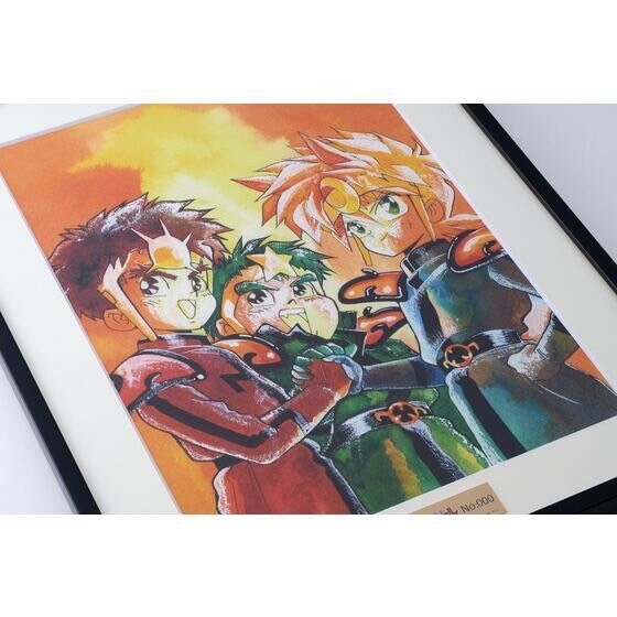 PRE-ORDER : Magical King Granzort / Haou Taikei Ryu Knight Autographed / Super Robot Galatt Reproduction Original Artwork