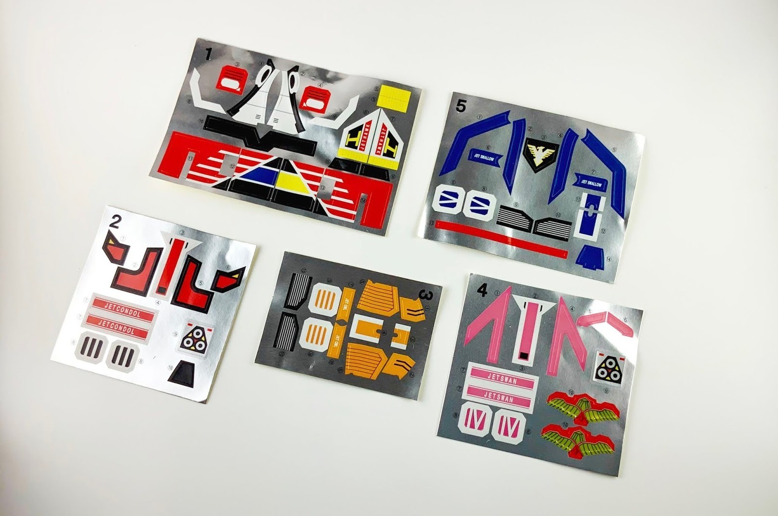 Choujin Sentai Jetman Super Mini Pla Jet Icarus by Bandai (Set of 5)