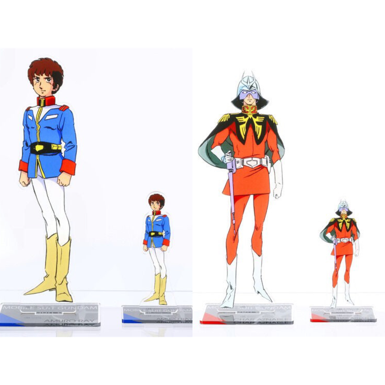 PRE-ORDER : Mobile Suit Gundam Acrylic Stand Amuro Ray / Char Aznable