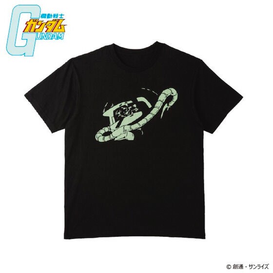 PRE-ORDER : Mobile Suit Gundam Zaku Mono Eye Cracked Design Short Sleeve T-shirt