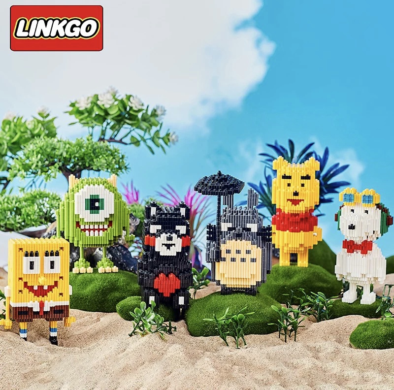 Linkgo 68441-68446 , 68469-68474 Best Hitz Animation Pooh Snoopy Totoro Kumamon Spongbob Mike Conan My Melody Cinnamoroll Garfield Nick