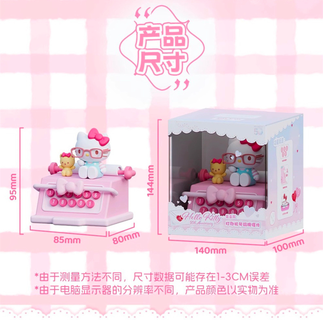น้ำหอมติดรถ Sanrio - Hello Kitty 50th Anniversary Car Aromatherapy Printer Parking Number Plate by Holy Box