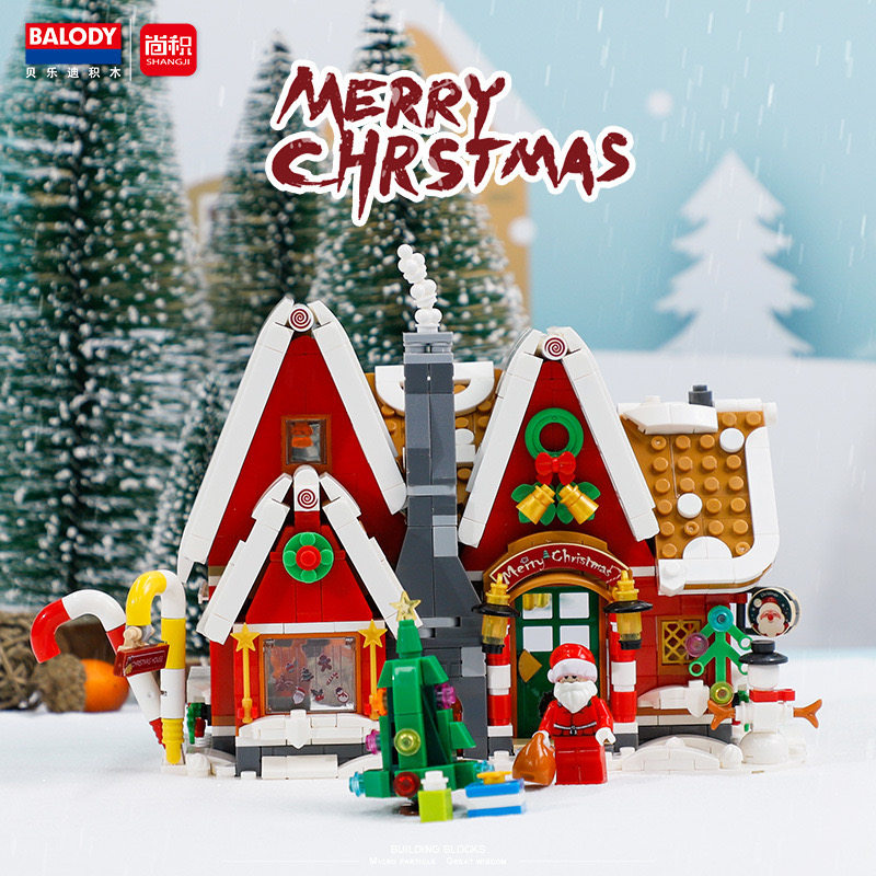 Balody 21058-21059 Christmas House & Motorcycle