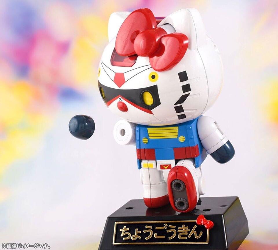 CHOGOKIN RX-78-2 Gundam x Hello Kitty by Bandai