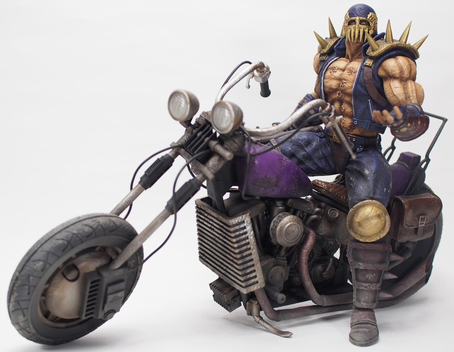 Pre-order : CCP Muscular Collection Fist of the North Star Hokuto Ultimate Modeling 2nd Jagi & Bike (Set In-play | Fierce Fight Version) by CCP