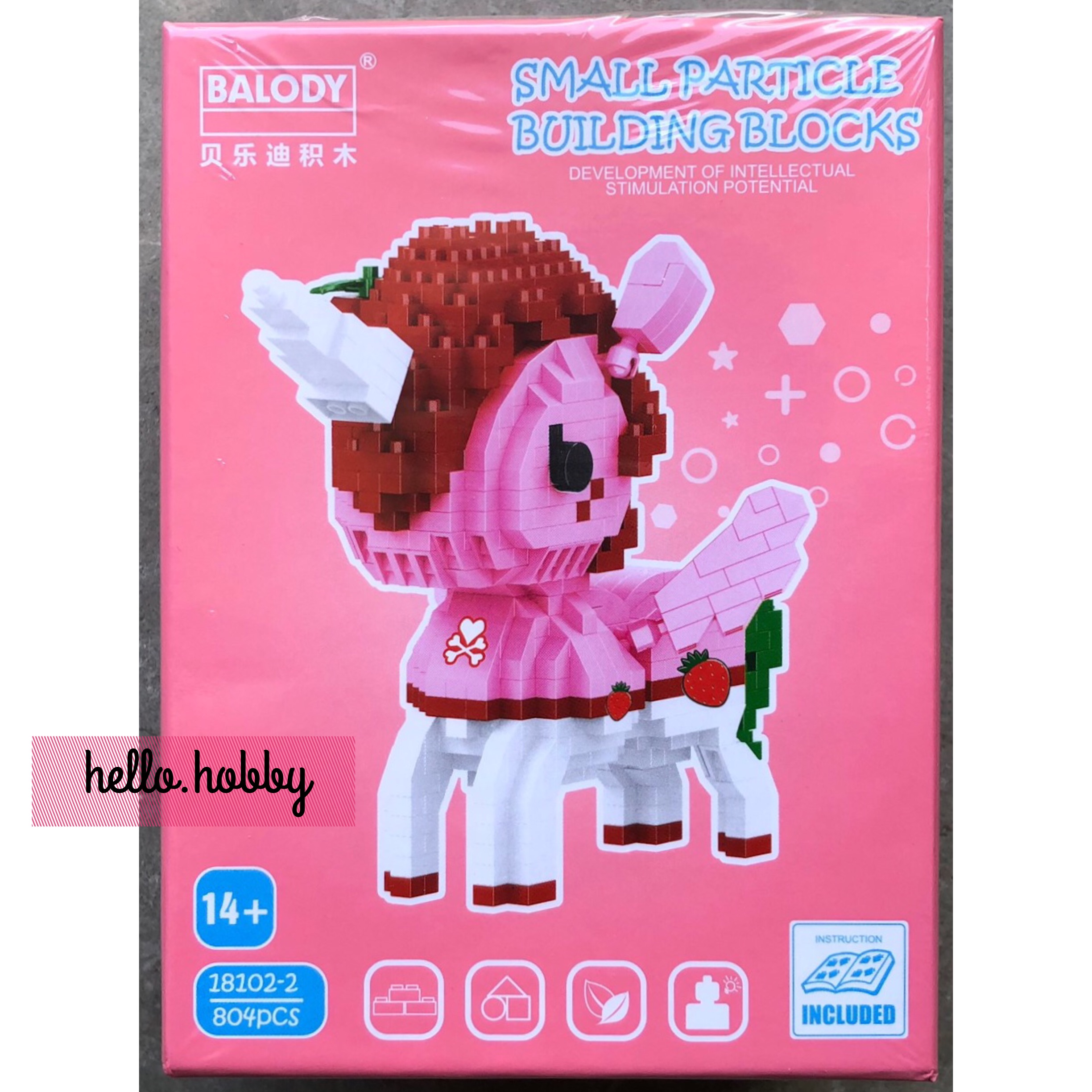 Balody 18102-2 Unicorn Strawberry 804pcs
