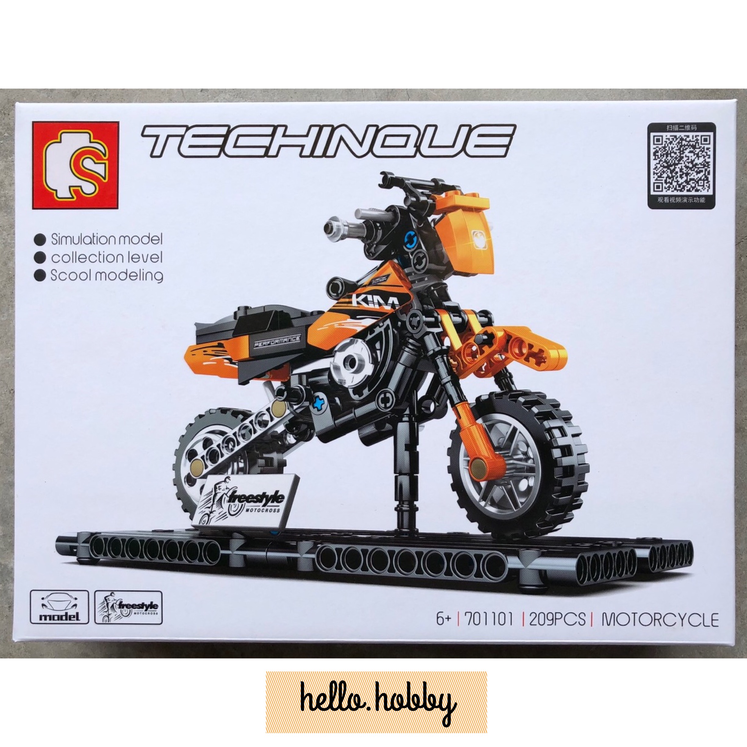 Sembo block 701101 Motorcycle 209pcs