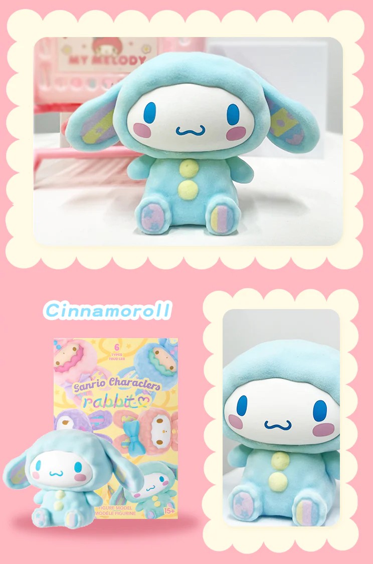 Sanrio Characters Rabbit Flocking Series by Miniso (Set of 6)