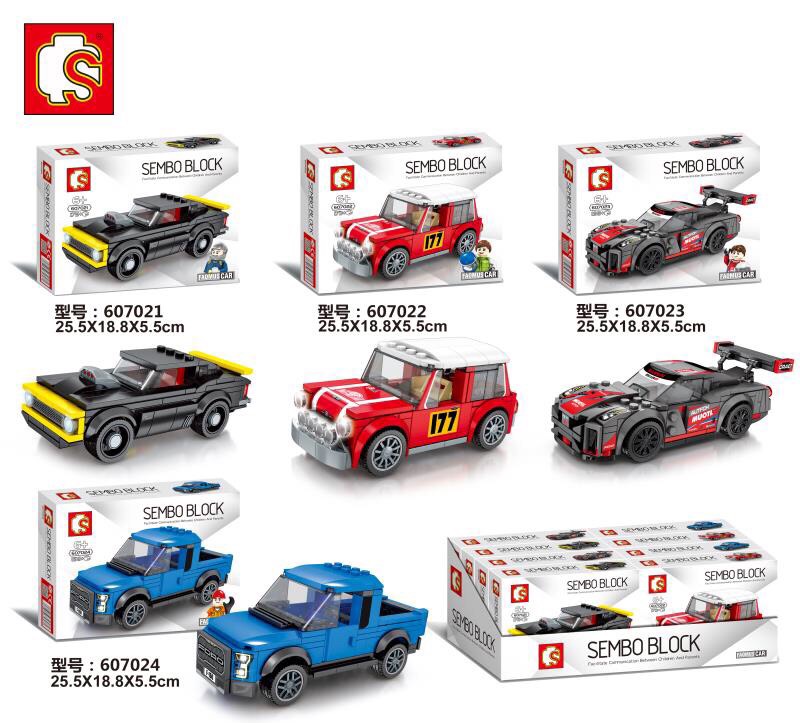 Sembo Block 607021-607024 Speed Champions