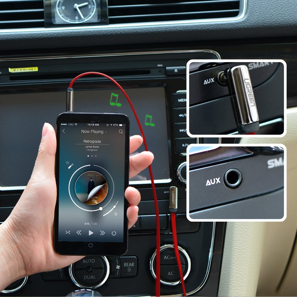 ugreen สาย aux คุณภาพดีสีแดง ความยาว 50,100,150ซม. สำเนา