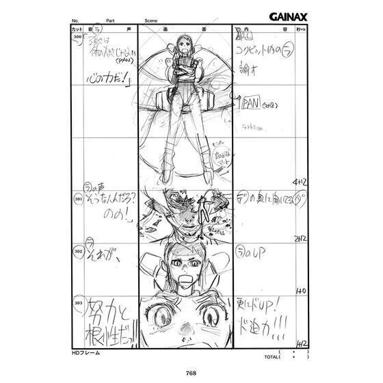 PRE-ORDER : Gunbuster Aim for the Top! Collection of Storyboards