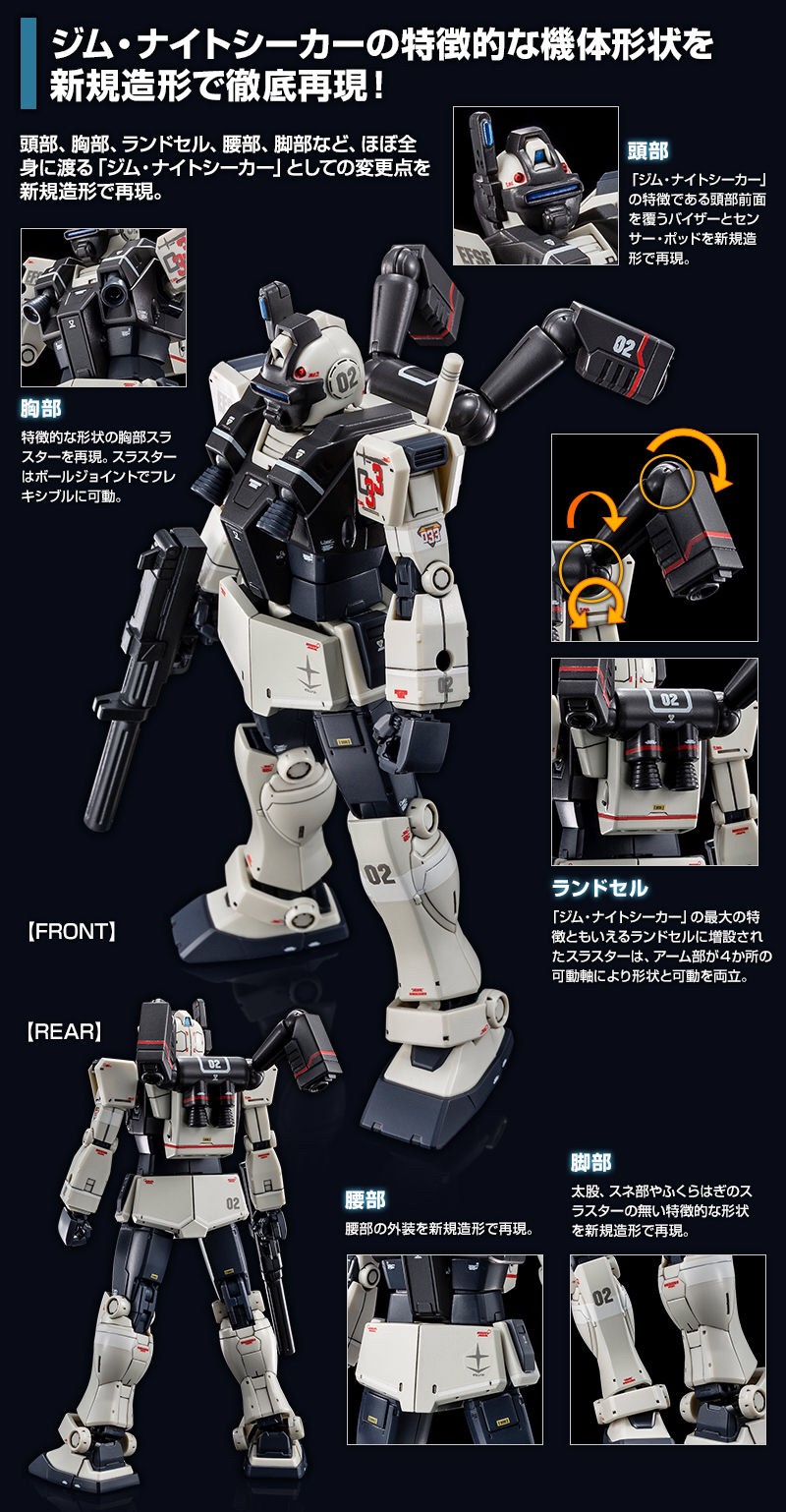 PRE-ORDER : HG 1/144 GM Night Seeker Plastic Model