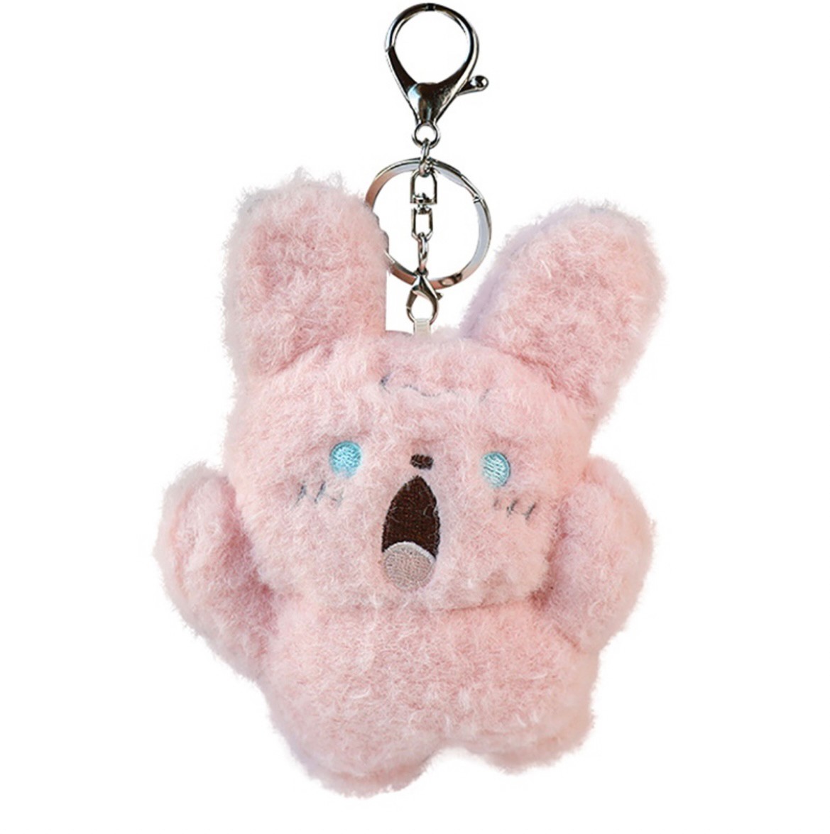 พวงกุญแจ Screaming & Shouting Puppy Dog 🐶 Kitten Cat 🐱 Teddy Bear 🐻 Bunny Rabbit 🐰 Fluffy Plush Keychain
