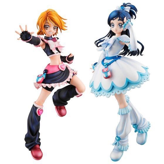PRE-ORDER : Futari wa Pretty Cure Cure Black & Cure White 2 Figures Set (With Award Picture Sheet)