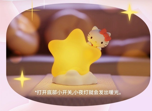โคมไฟ ลิขสิทธิ์แท้ Sanrio Family Star Night Light Series LED Lamp by Langbowang