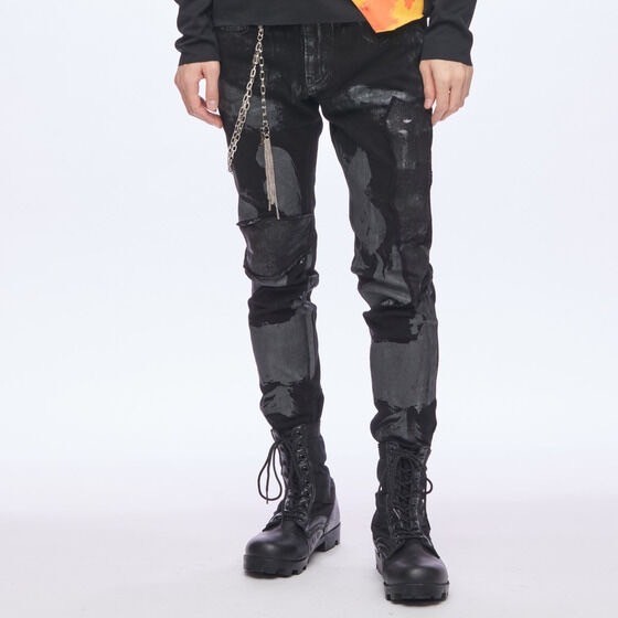 PRE-ORDER : Bakuage Sentai Boonboomger x h.NAOTO Bun Orange/Genba Bureki Patch Denim