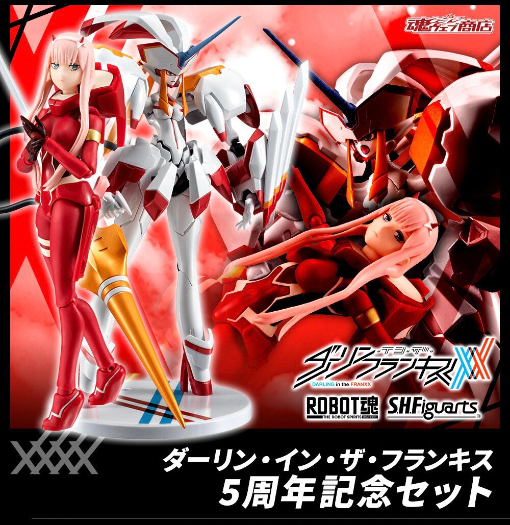 PRE-ORDER : S.H.Figuarts X Robot Spirit Darling in the Franxx 5th Anniversary Set