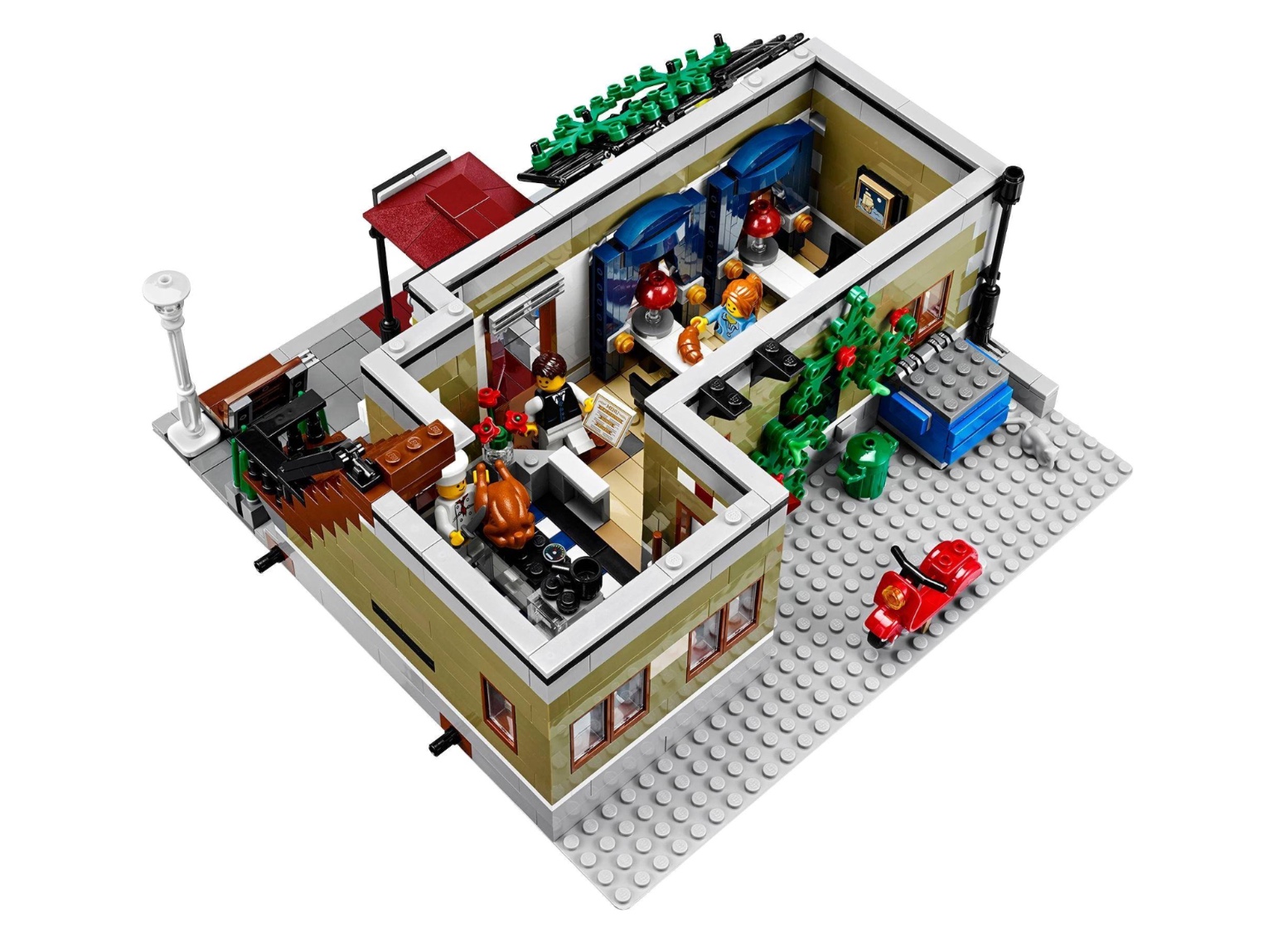 Lepin 15010B Parisian Restaurant 2460pcs (มีไฟ)