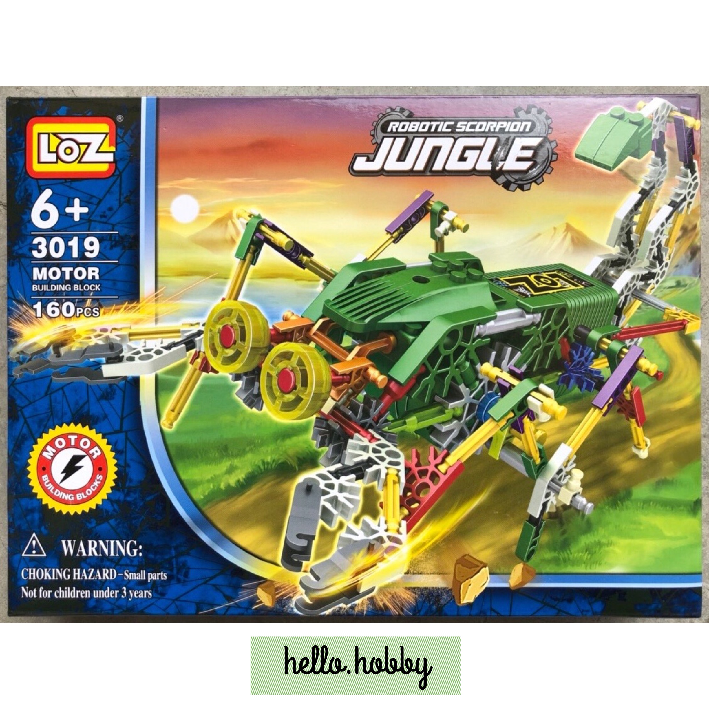 LOZ 3019 Robotic Jungle Scorpion 160pcs (มีมอเตอร์เดินได้)