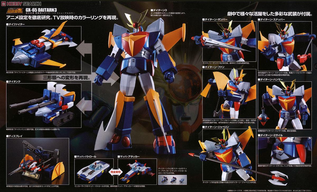 Soul Of Chogokin GX-65 Daitarn 3 (Renewal Color) by Bandai