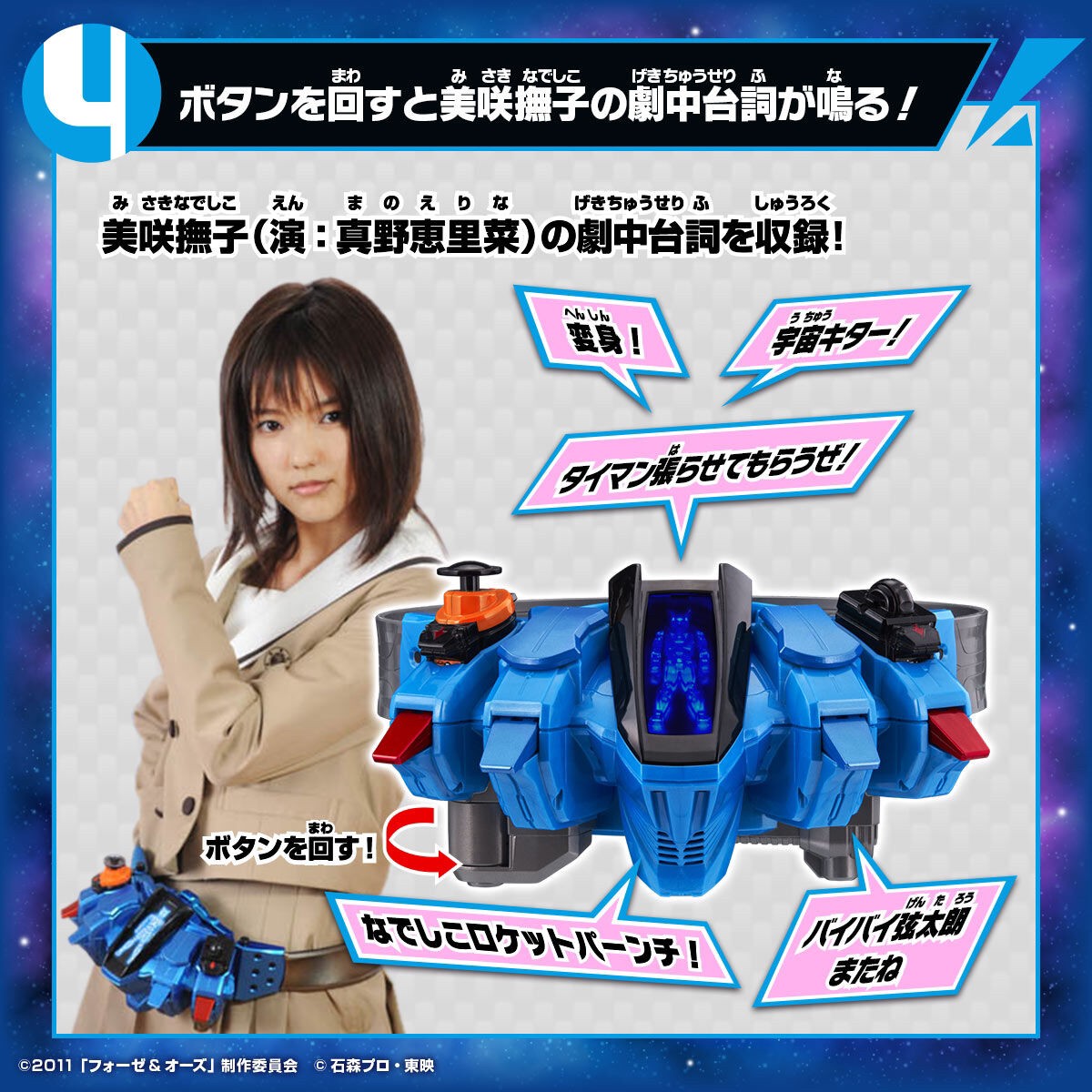 เข็มขัดแปลงร่าง Masked Rider Fourze - DX Nadeshiko Driver by Premium Bandai (Limited มีกล่องน้ำตาล)