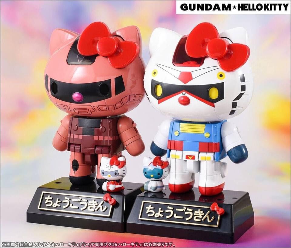 CHOGOKIN Char's Zaku II x Hello Kitty by Bandai