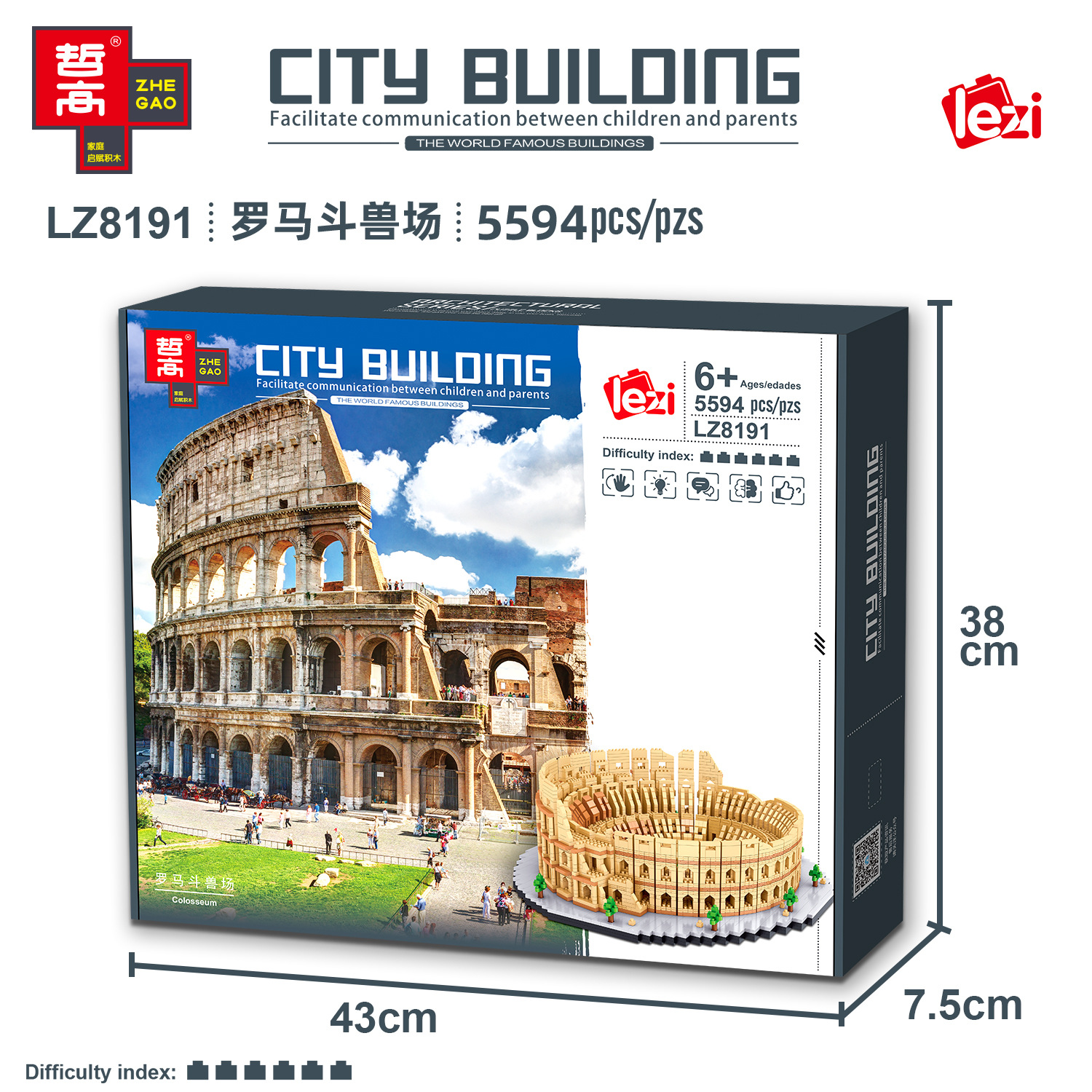Lz 8191 Colosseum 5594pcs