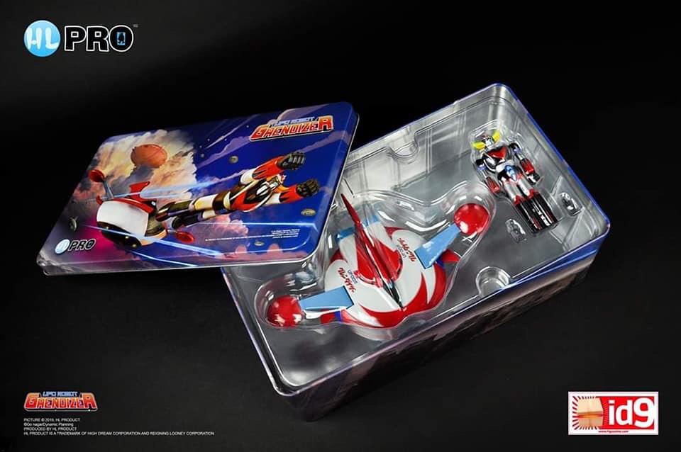 DIE CAST SPACER WITH EJECTABLE GRENDIZER - TIN BOX EDITION by HL Pro (Action Toys)
