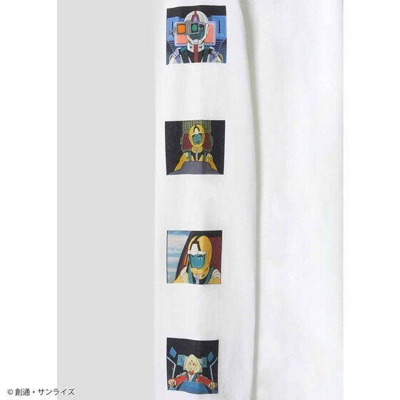 PRE-ORDER : STRICT-G graniph "Mobile Suit Gundam" Long Sleeve T-shirt White Base (White Base Long Sleeve T-shirt)