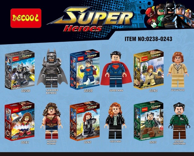 Decool 0238-0243 Super Heroes