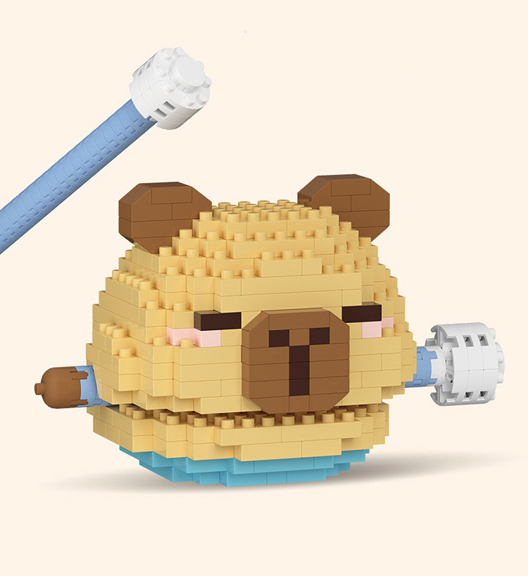 ตัวต่อนาโน Size L - CLC 6750 - 6751 Ring a Bell - Lucky Cat & Capybara