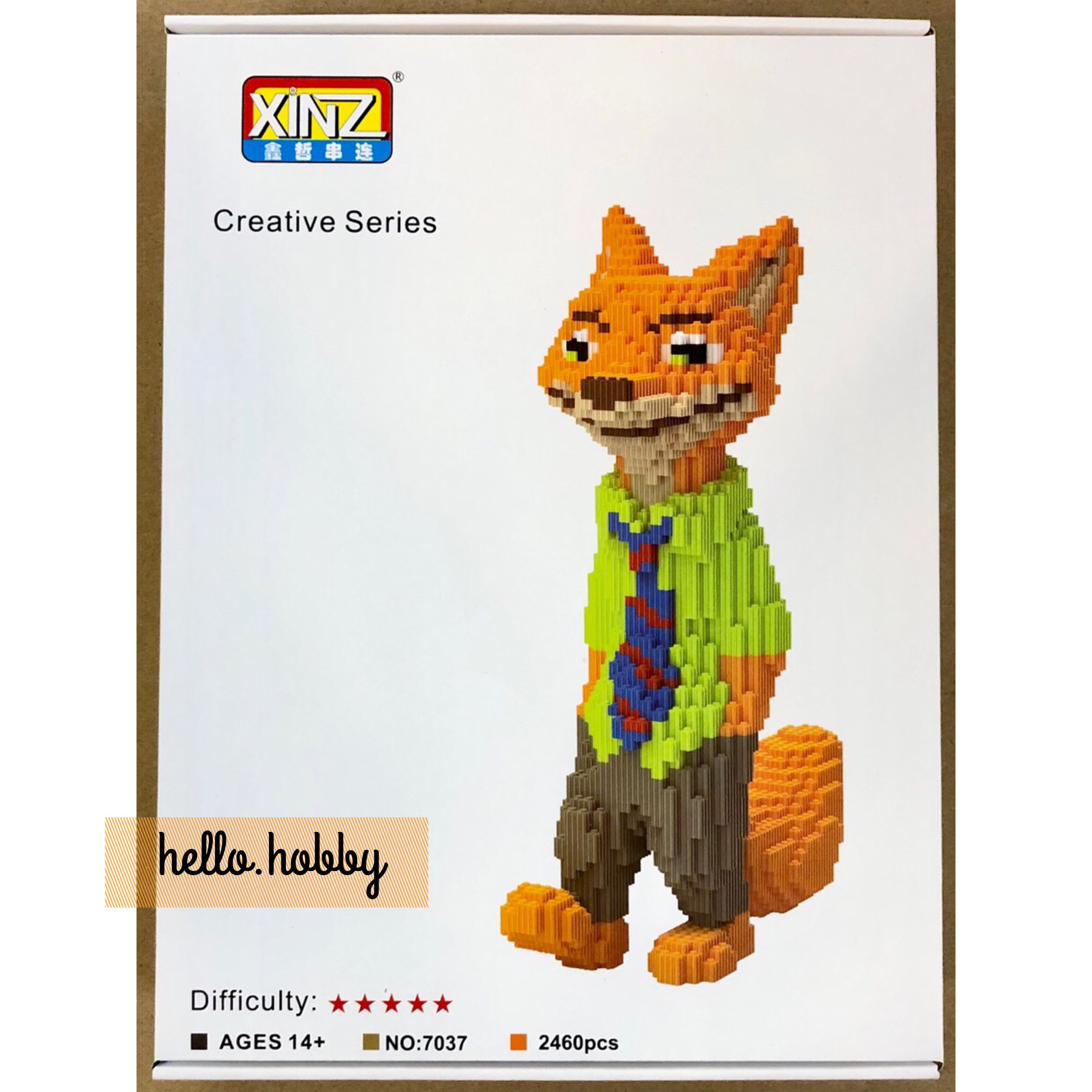 Xinz 7037 Zootopia Nick 2460pcs (แบบเฟือง)