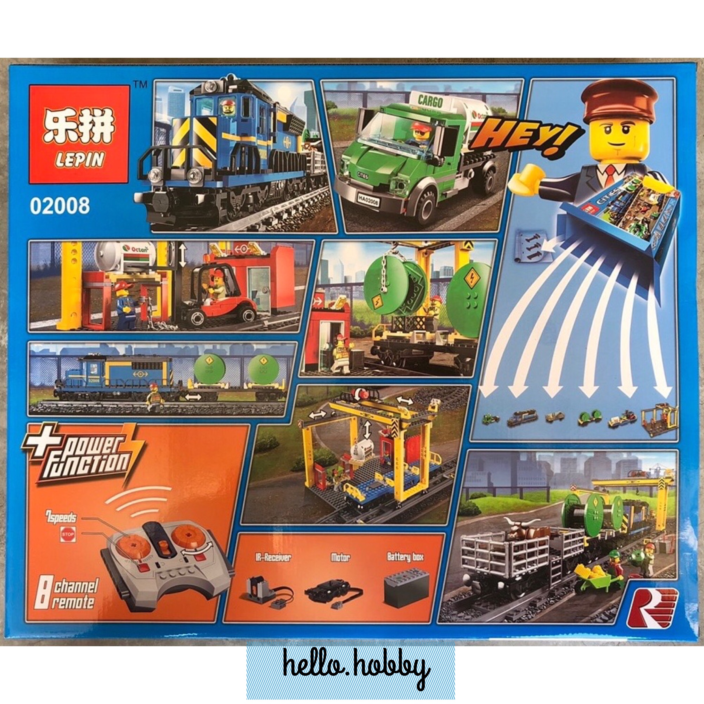 Lepin 02008 Cargo Train 959pcs