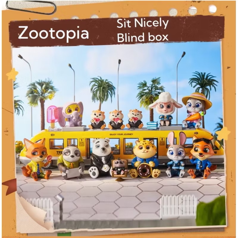 โมเดลได้ 1ตัว Disney - Zootopia - Sit Nicely Series by Miniso