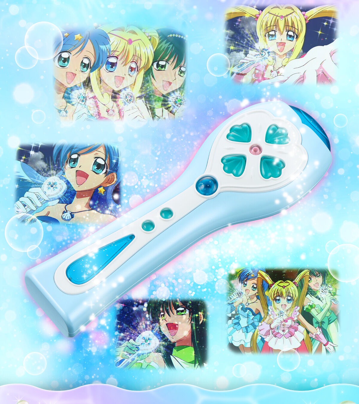 PRE-ORDER : Mermaid Melody Pichi Pichi Pitch Pure Special Memorize e-pitch Microphone Pure Nanami Lucia / Hojo Hanon / Toin Rina