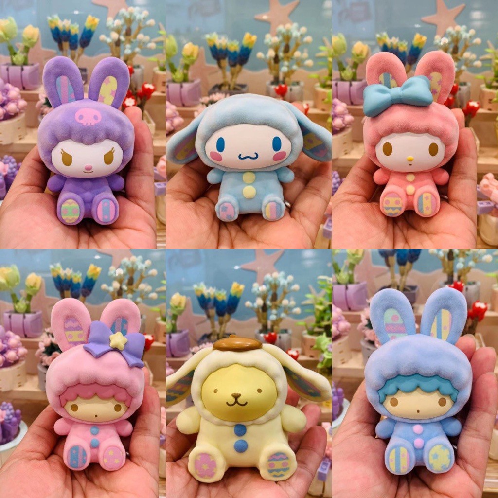Sanrio Characters Rabbit Flocking Series by Miniso (Set of 6)