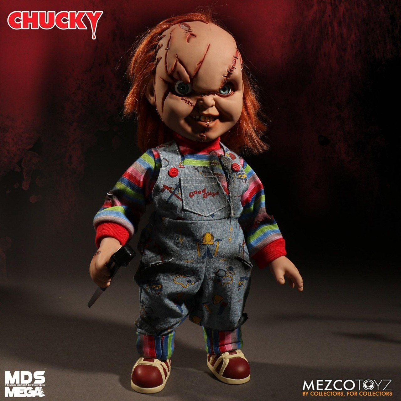 Pre-order : MDS MEGA SCALE Child’s Play: Bride of Chucky Talking Scarred Chucky (Re-issue) by Mezco Toyz