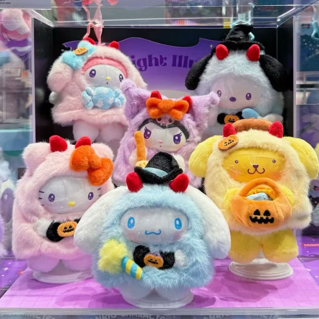 ตุ๊กตาพวงกุญแจ Sanrio - Halloween Candy Carnival Night Series Vinyl Plush Pendant Keychain by Miniso