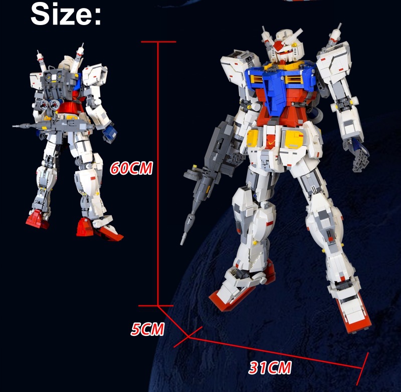 18K Super K 80 Gundam RX-78-2 Mobile Suit 1/32 3500pcs