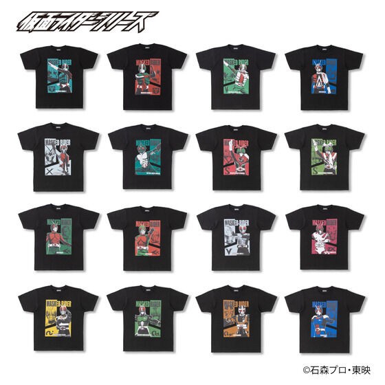 PRE-ORDER : Kamen Rider Showa Series Design T-shirt